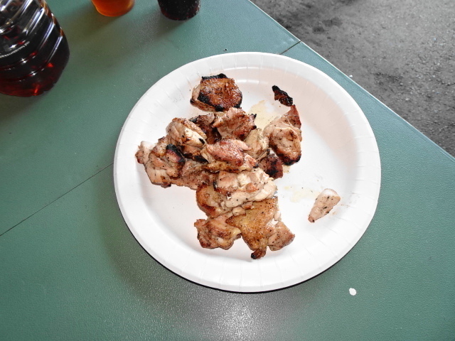焼き上がった鶏肉