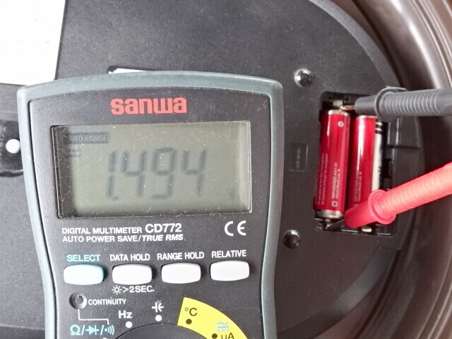 電圧は落ちていない