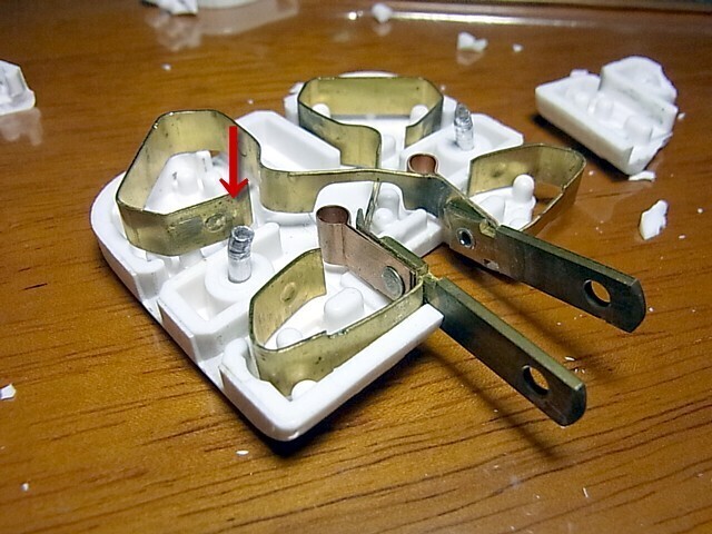 日立製三又の内部